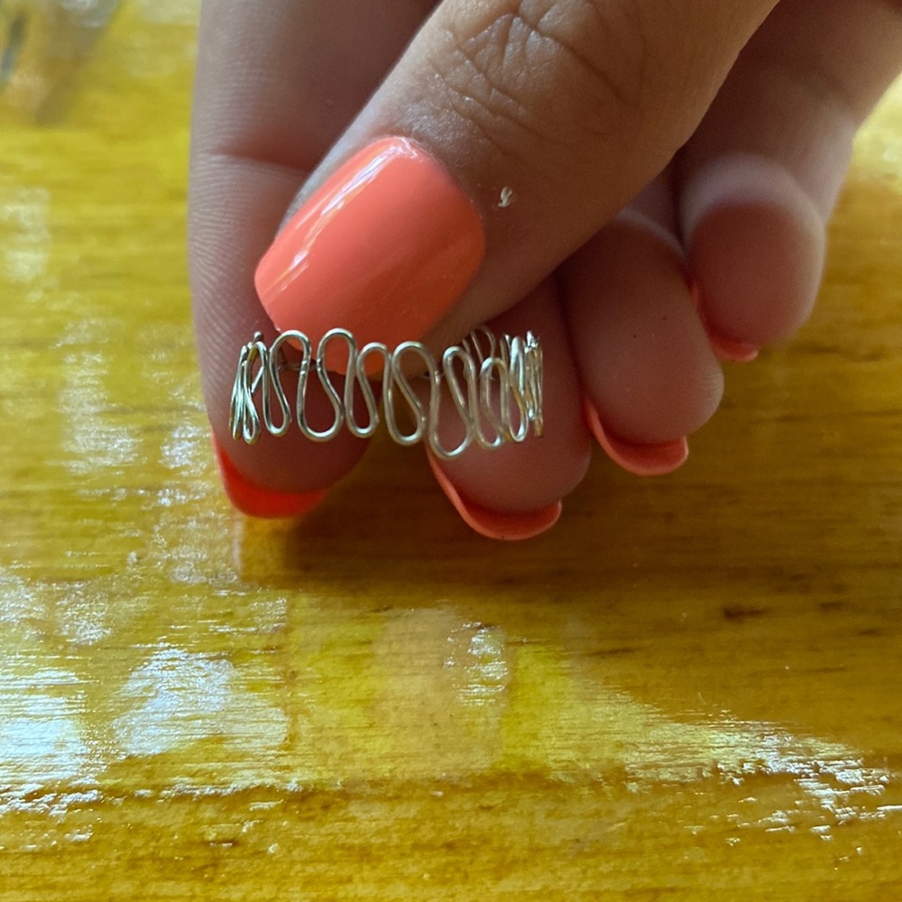 wavy silver ring💕